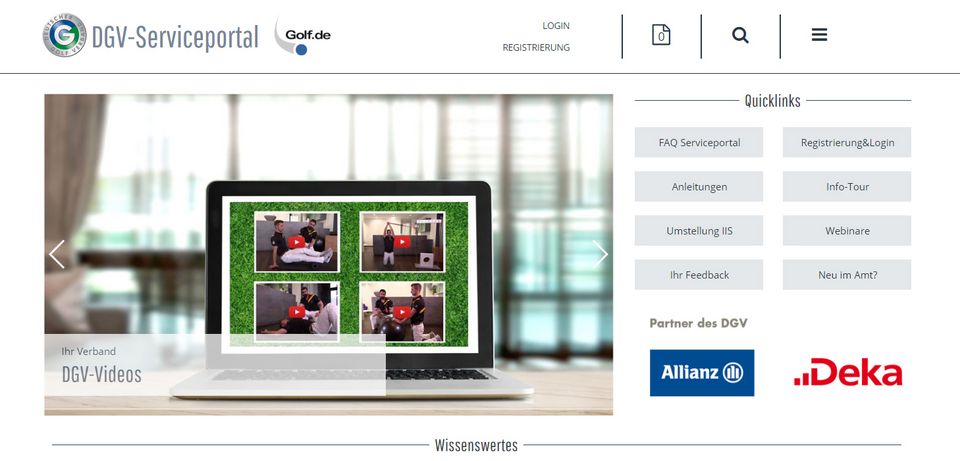 DGV Serviceportal Teaser